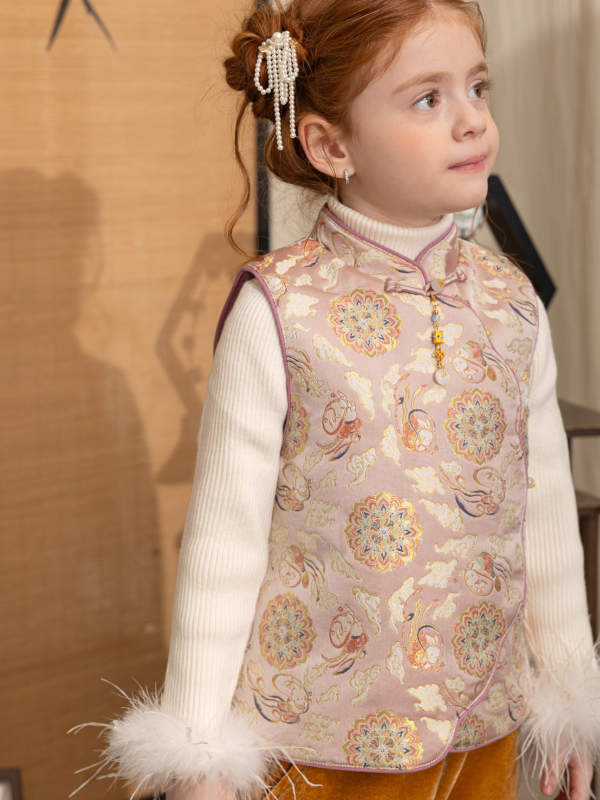 Pulover tricotat pentru copii, acrilic 60%, tricot gros, guler rotund, mâneci lungi, iarna 2024