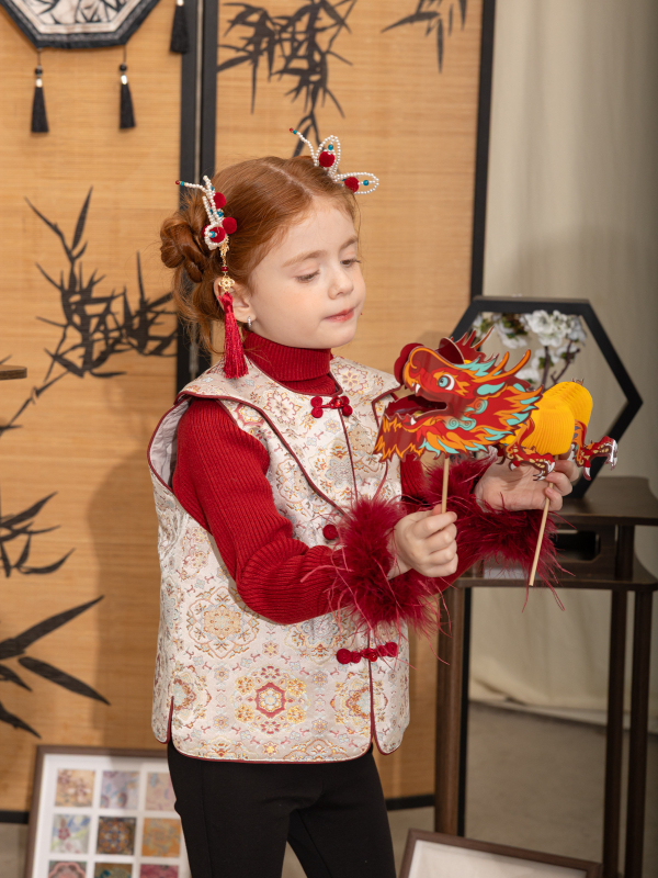 Pulover tricotat pentru copii, acrilic 60%, tricot gros, guler rotund, mâneci lungi, iarna 2024