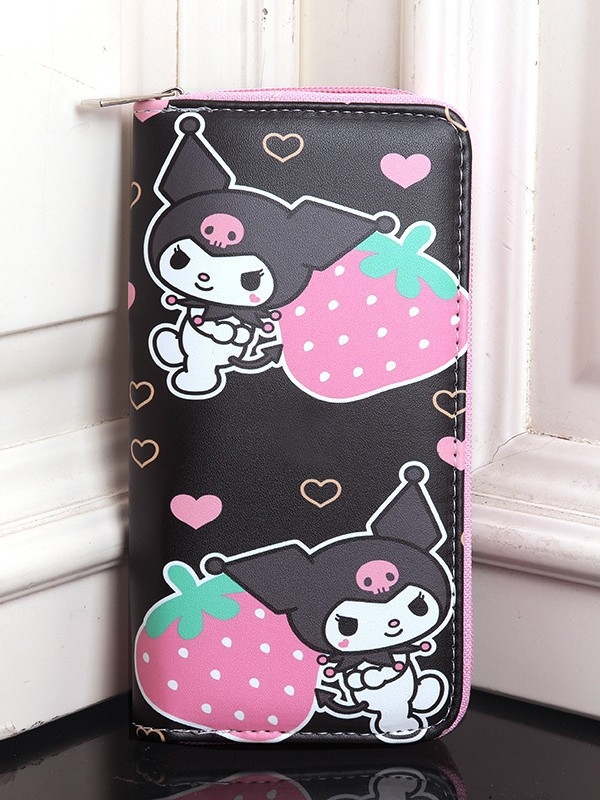 Monētu maciņš no PVC ar varoņu motīvu, ūdensizturīgs, iekšējā odere no sintētiskās ādas, svaigs un salds stils