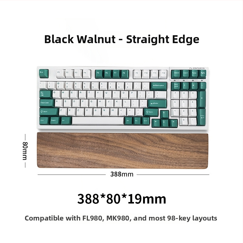 Podložak za zglob za tipkovnicu - velika podloga, jednostrana, kompatibilnost s tipkama 87/104, model Zt-08