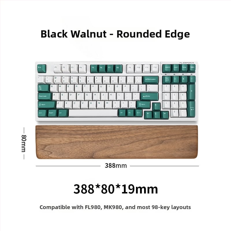 Podložak za zglob za tipkovnicu - velika podloga, jednostrana, kompatibilnost s tipkama 87/104, model Zt-08