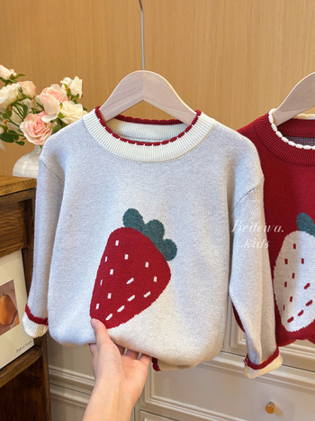Pulover tricotat pentru copii, stil coreean, 50% vâscoză, fir de lână obișnuit, primăvara 2025