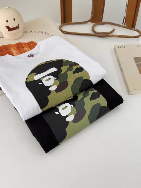 Top unisex din bumbac, mânecă lungă, model camuflaj, casual de toamnă pentru copii între 3 și 8 ani