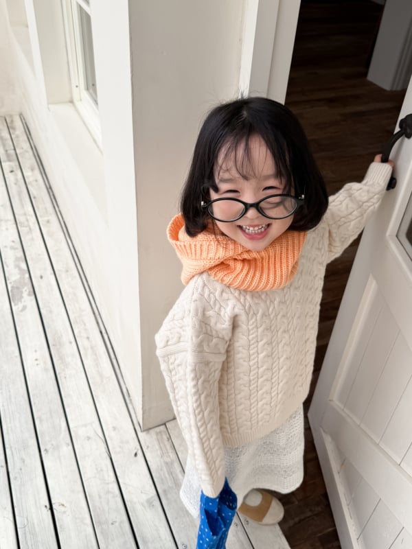 Pulover tricotat pentru copii în stil coreean, model desene animate, guler rotund, 80% bumbac, fibre de poliester