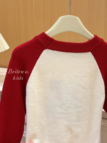 Pulover pentru copii, unisex, stil coreean, cu motiv câine, guler rotund, 65% bumbac.