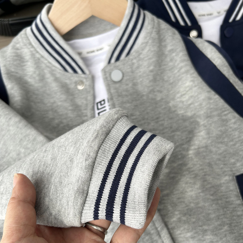 Jachetă pentru copii, stil japonez, cu nasturi la un rând, din bumbac 60%, căptușeală poliester, mâneci lungi