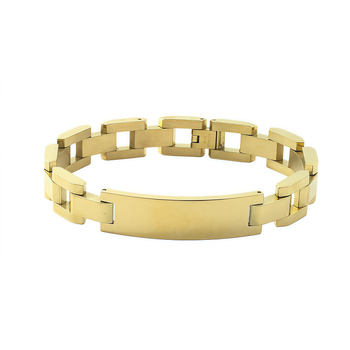 Brățară unisex din oțel inoxidabil, etichetă curbată, gravură cu laser DIY, placare electrolitică