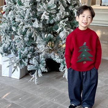 Dječji džemper, casual stil, za djecu 3–8 godina, dugi rukavi, okrugli izrez