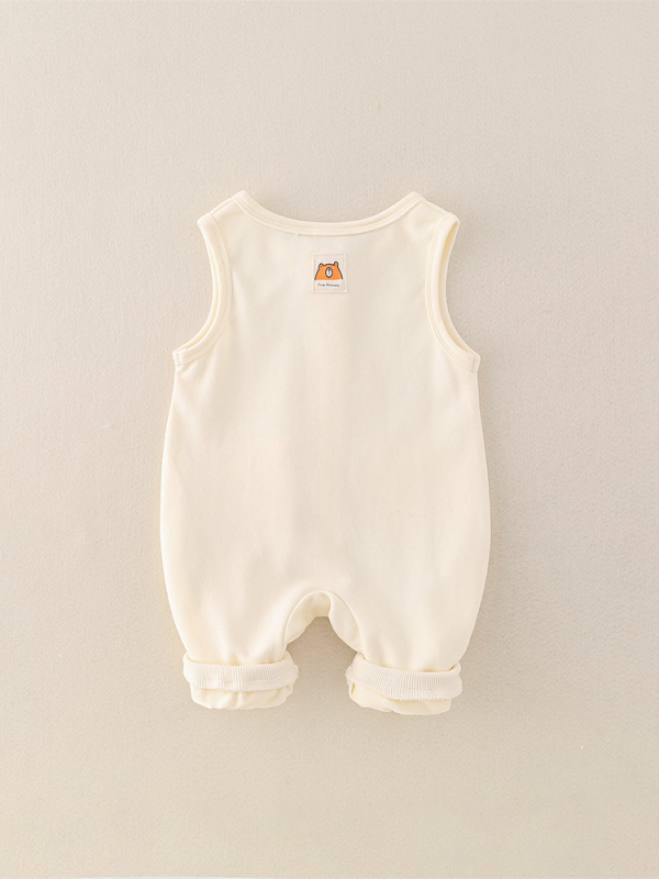 Bejbi bez rukava pamučni kombinezon, unisex, 0–12 mjeseci, zatvarač