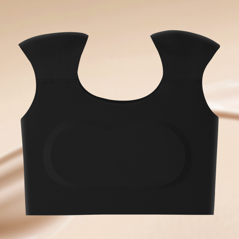 Sutien-corset fără cusături pentru femei, modelare umeri la unghi drept, cupe ultra-subțiri, cupă completă, nailon respirabil