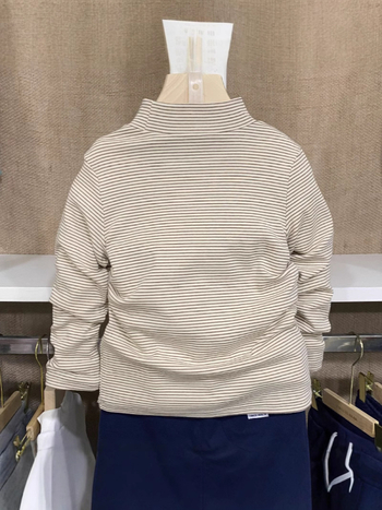 TWELVE BEAR dječja pamučna pletena bluza s poluturtleneckom, dugi rukavi, unisex za djecu 3–8 godina, cartoon uzorak, jesen