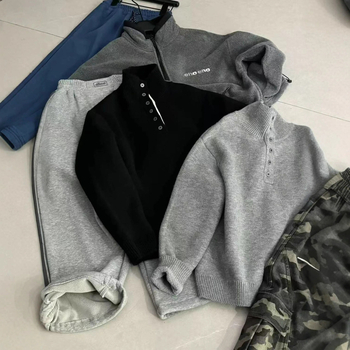 Pulover tricotat pentru copii, căptușit cu fleece, gros pentru iarnă, guler înalt, stil coreean, 65% poliester