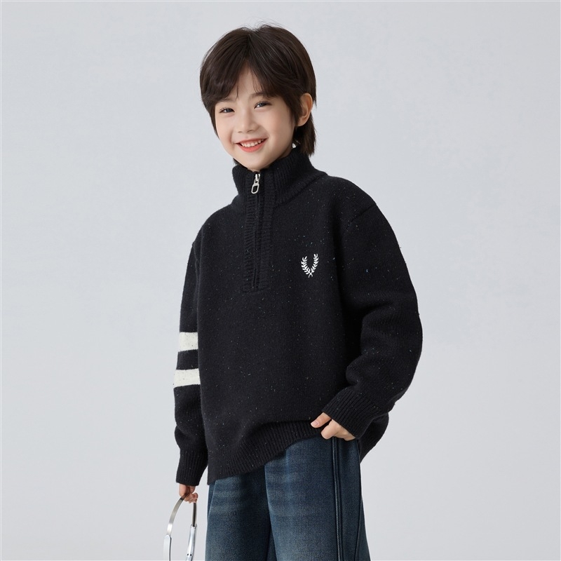 Pulover pentru copii din Arctic fleece, stil coreean, guler înalt, pentru băieți, iarna 2025, copii 8+ ani