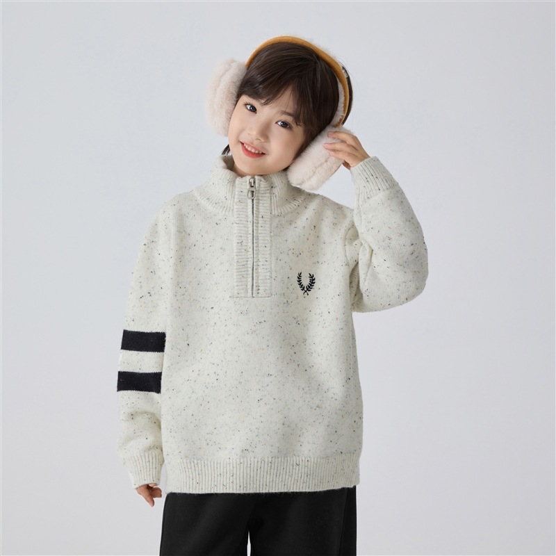 Pulover pentru copii din Arctic fleece, stil coreean, guler înalt, pentru băieți, iarna 2025, copii 8+ ani