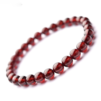 Brățară din granat natural, unisex, design original, mărgele de granat cu tăiere geometrică