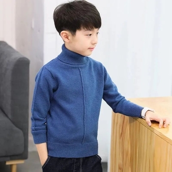 Pulover pentru copii, guler rotund, mâneci lungi, 100% poliester, stil casual