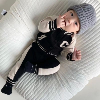 Dječji pulover od angore (Angora), pleteni, dugi rukavi, korejski stil, unisex, za djecu 1–3 godine