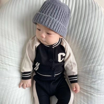 Dječji pulover od angore (Angora), pleteni, dugi rukavi, korejski stil, unisex, za djecu 1–3 godine