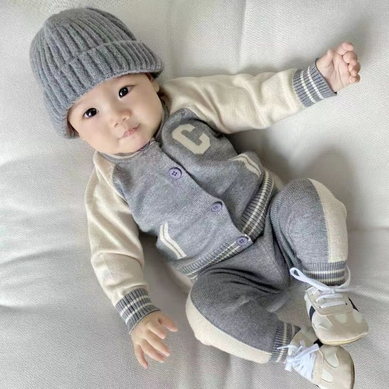 Dječji pulover od angore (Angora), pleteni, dugi rukavi, korejski stil, unisex, za djecu 1–3 godine