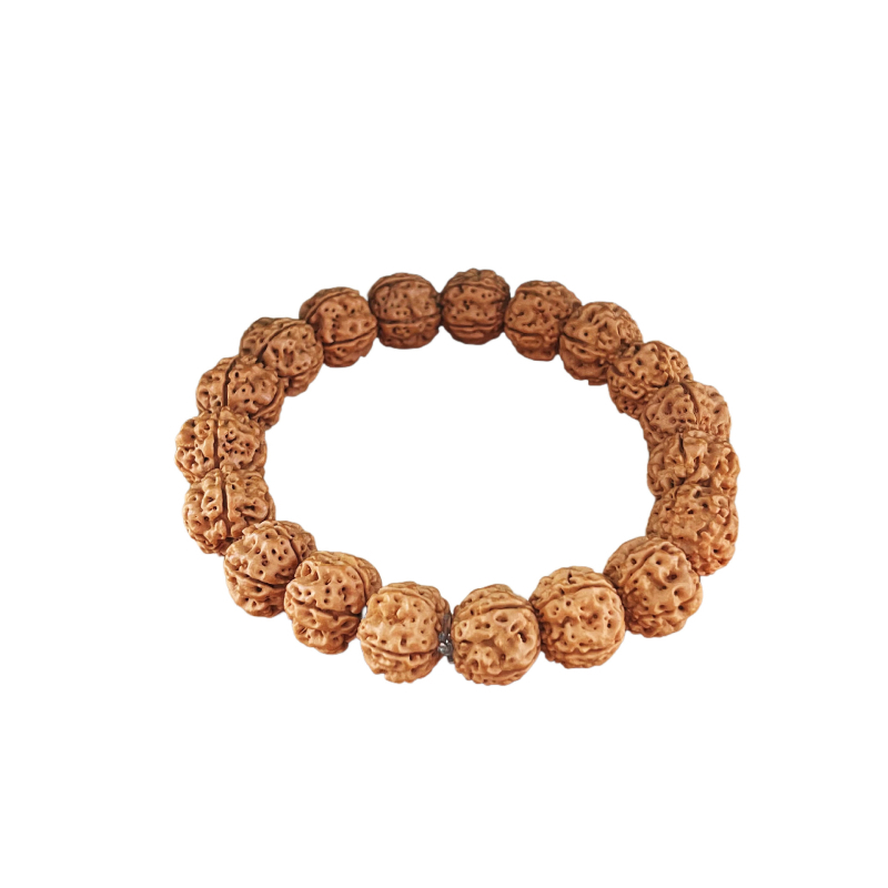 Бодхи гривна с рудракша за медитация, унисекс, геометрична форма, 19 мънини, материал Little King Kong