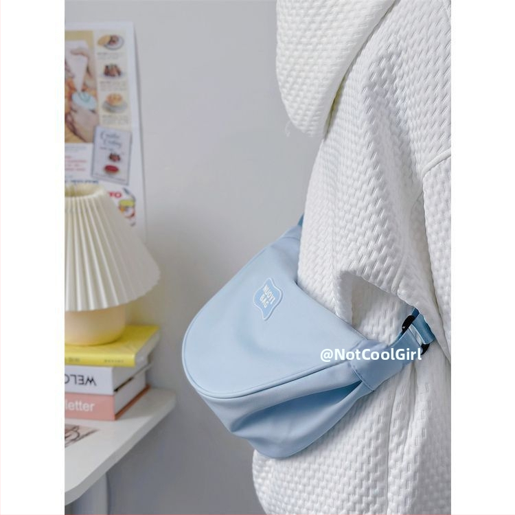 Geantă crossbody unisex, stil Dumpling, poliester, căptușeală din nylon, inspirată de macarons