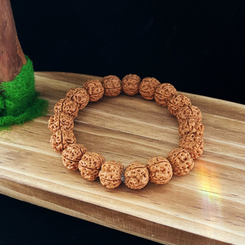 Будистка гривна с мъниста, материал Little King Kong, етнически стил, унисекс, геометричен дизайн, полирана повърхност, 19 броя