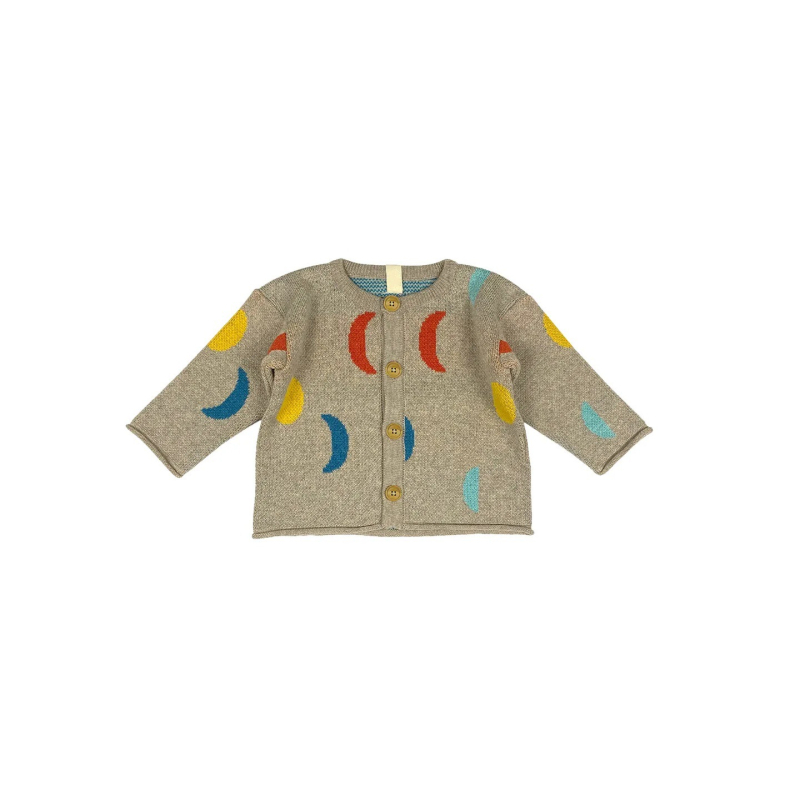 Dječji set džemper i hlače u nordijskom stilu s tiskom mjeseca, unisex, 100% pamuk