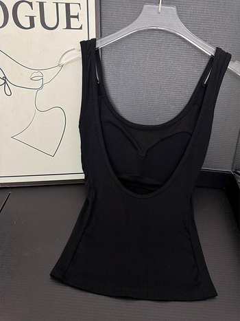 Ženski halter top bez leđa, bustier s jastučićem za prsni koš, uski unutarnji top, PVC tkanina