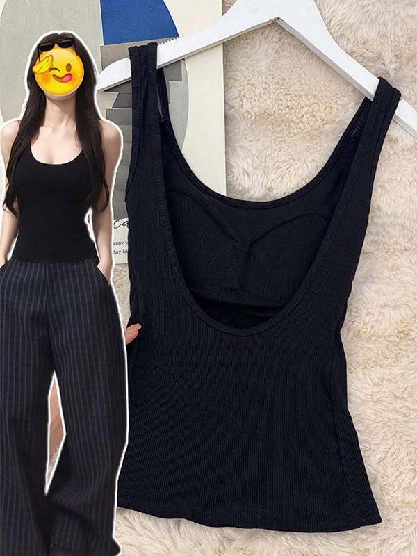 Ženski halter top bez leđa, bustier s jastučićem za prsni koš, uski unutarnji top, PVC tkanina
