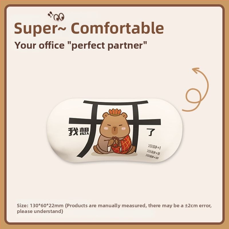 Padă de birou cu suport pentru încheietură - silicon, o singură față, design birou, stil trend național