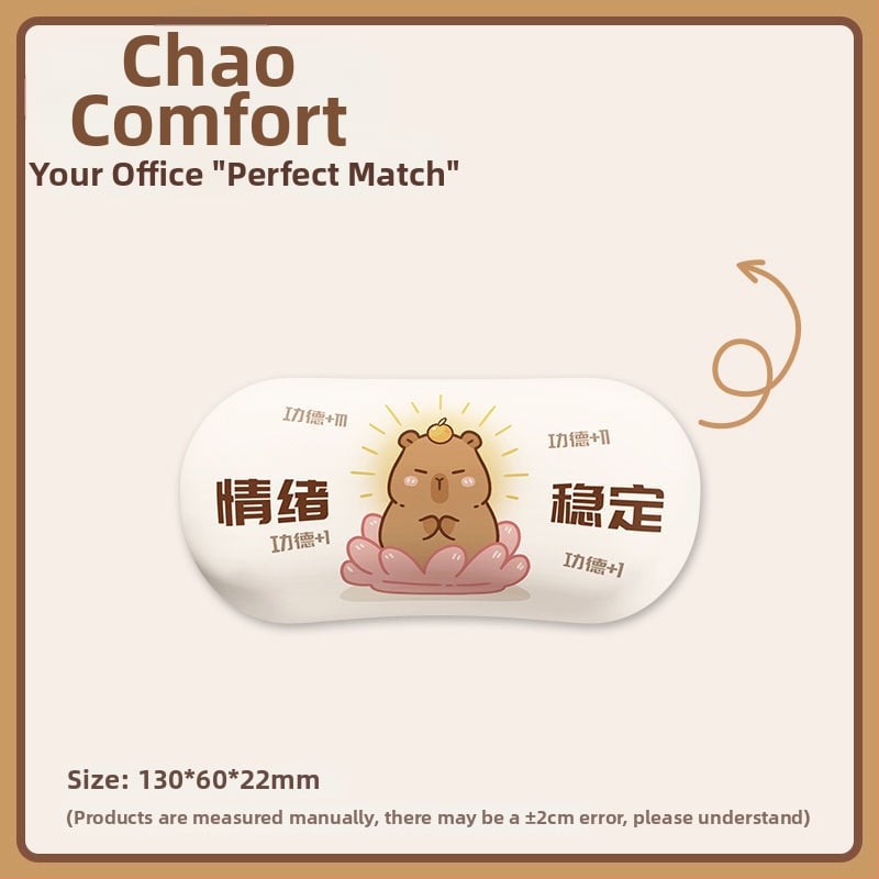 Padă de birou cu suport pentru încheietură - silicon, o singură față, design birou, stil trend național