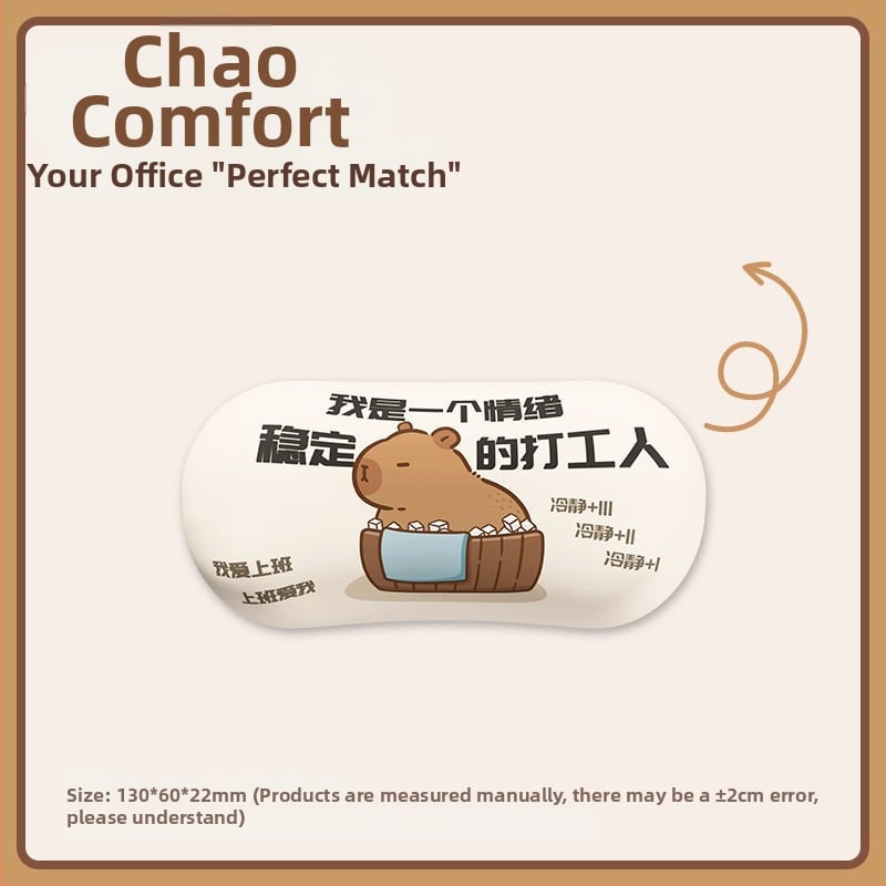 Padă de birou cu suport pentru încheietură - silicon, o singură față, design birou, stil trend național