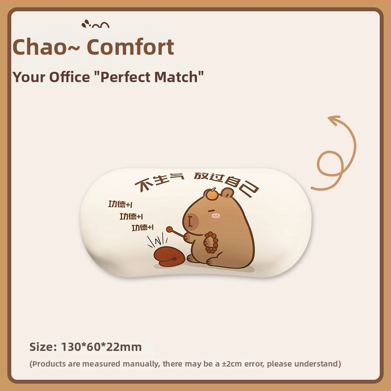 Padă de birou cu suport pentru încheietură - silicon, o singură față, design birou, stil trend național