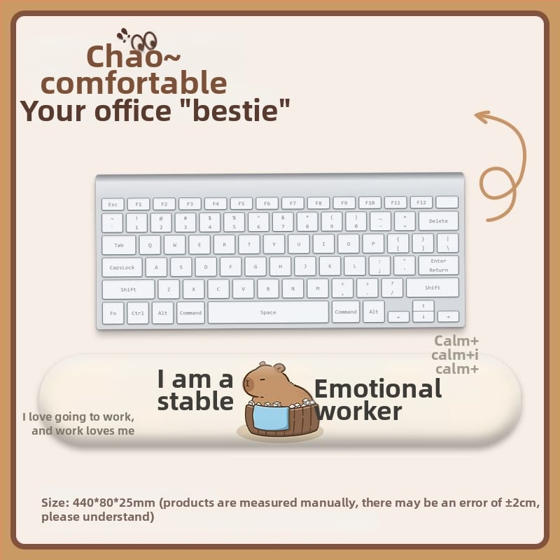 Padă de birou cu suport pentru încheietură - silicon, o singură față, design birou, stil trend național