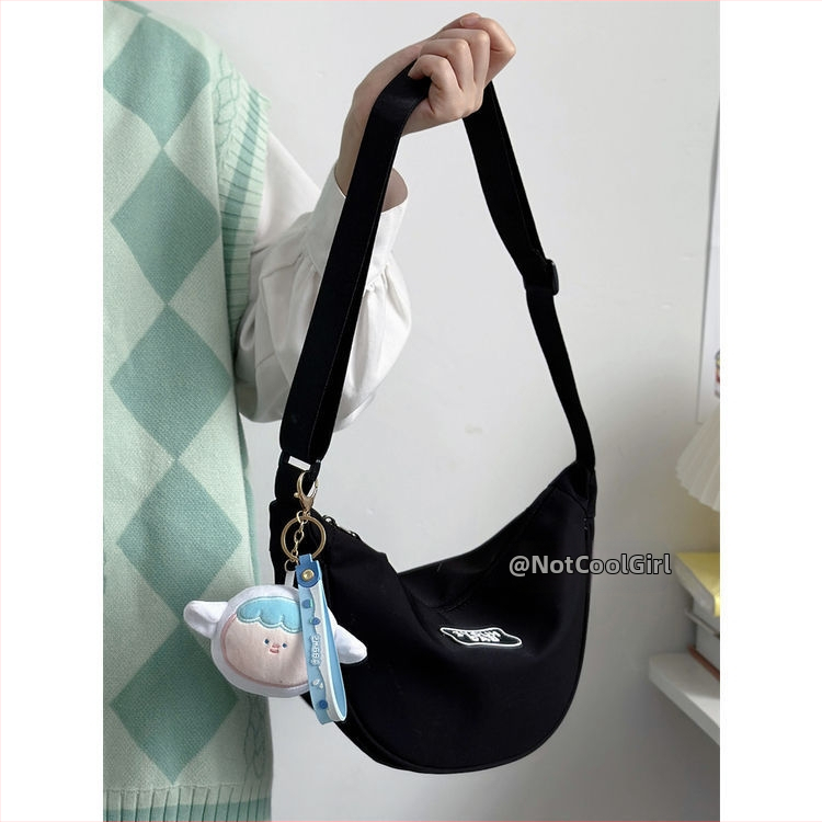 Dumpling crossbody taška, unisex štýl, polyesterový materiál, nylonová podšívka, na každodenné použitie