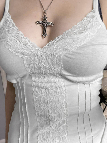 Camisolă cu bretele - Slim Fit, Top scurt din bumbac, 95% bumbac, Stil stradal