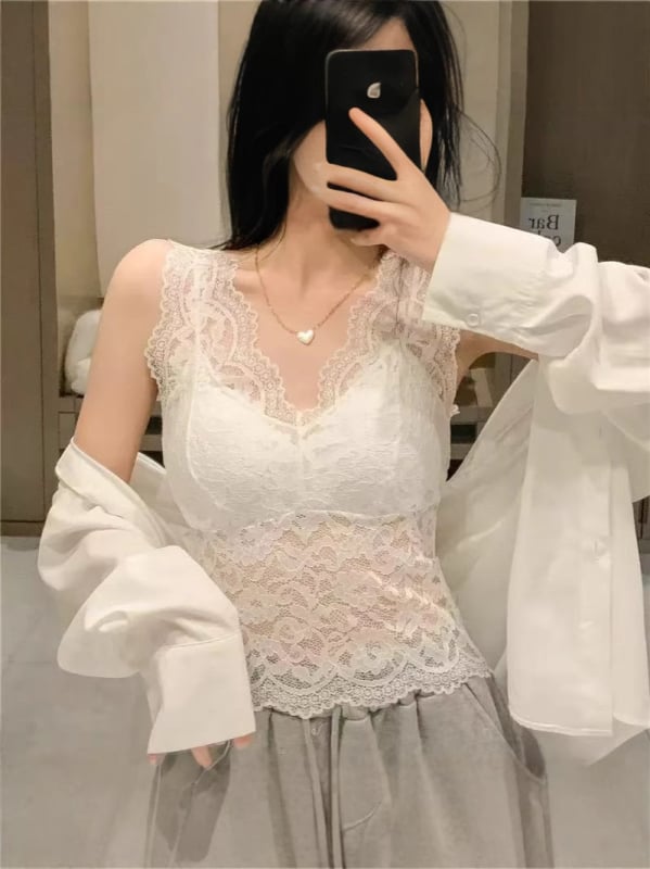 Top fără mâneci - Slim Fit, Lungime scurtă, Poliamidă cu Spandex, Primăvara 2025, Pentru femei