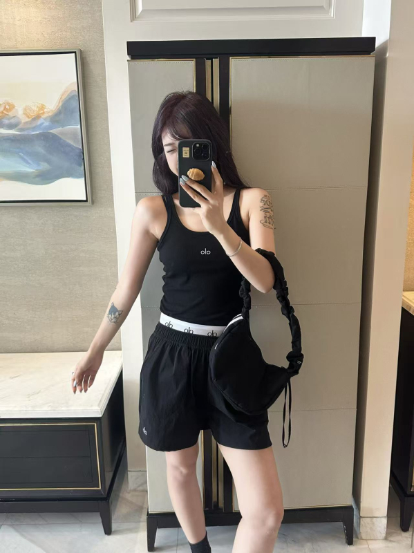 Camisolă de damă, Slim Fit, Amestec bumbac-poliester (80–90% bumbac), Bretele duble fixe, Stil urban elegant