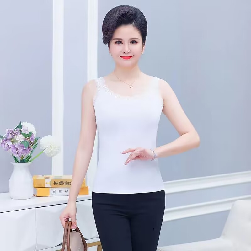 Top din dantelă din modal-viscoză, croială Slim, bretele tip sling, lungime normală, vară 2024