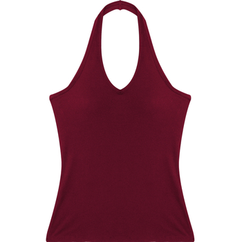 Top halter cu pernă pentru bust – croială Slim, lungime scurtă, 95% viscoză, stil minimalist, inspirație japano-coreeană