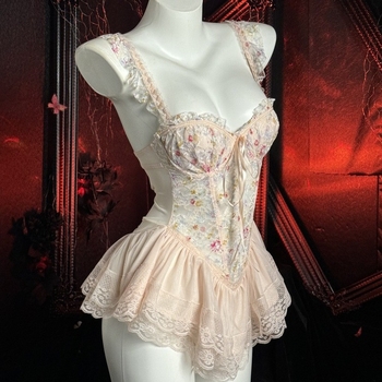 Sutien push-up cu coaste, imprimeu floral, plasă transparentă, nailon, ultra-subțire 81–100 g/m²