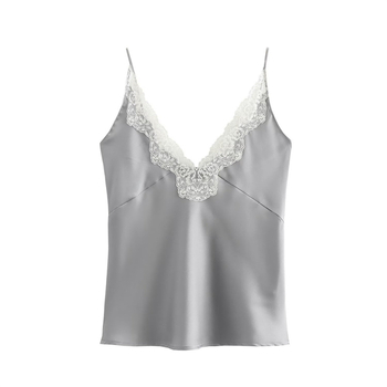 Top camisole damă, stil stradal, croială lejeră, poliester 95%+, micro-elasticitate, pentru toate sezoanele