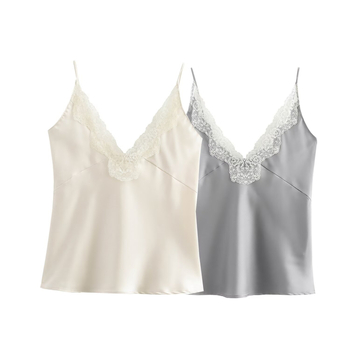 Top camisole damă, stil stradal, croială lejeră, poliester 95%+, micro-elasticitate, pentru toate sezoanele