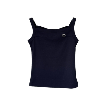 Top de bază slim-fit, stil sling, lungime scurtă, bumbac 50–70%