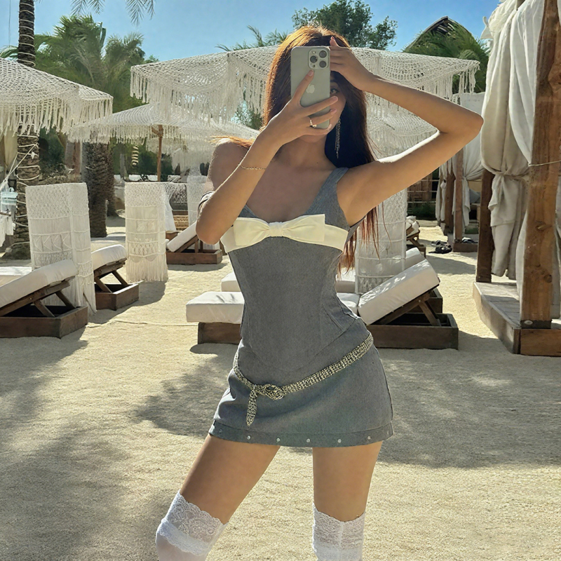 Camisolă cu cusătură în funda - bretele, croială slim, amestec poliester-spandex, toamna 2025