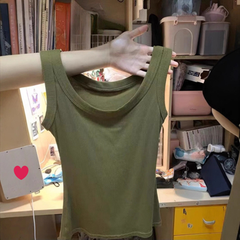 Top camisol ribat pentru femei - croială Slim, lungime scurtă, bretele fixe, amestec poliester-spandex, primăvara 2025