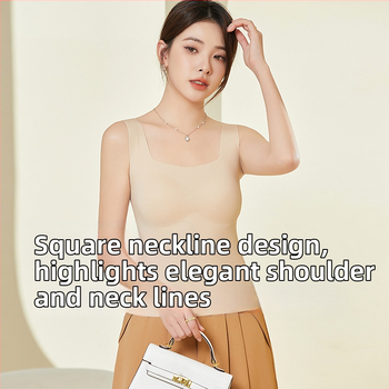 Top din mătase Mulberry pentru femei, cu insert pentru bust, croială scurtă lejeră, bretele ne demontabile