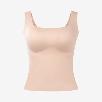 Top din mătase Mulberry pentru femei, cu insert pentru bust, croială scurtă lejeră, bretele ne demontabile