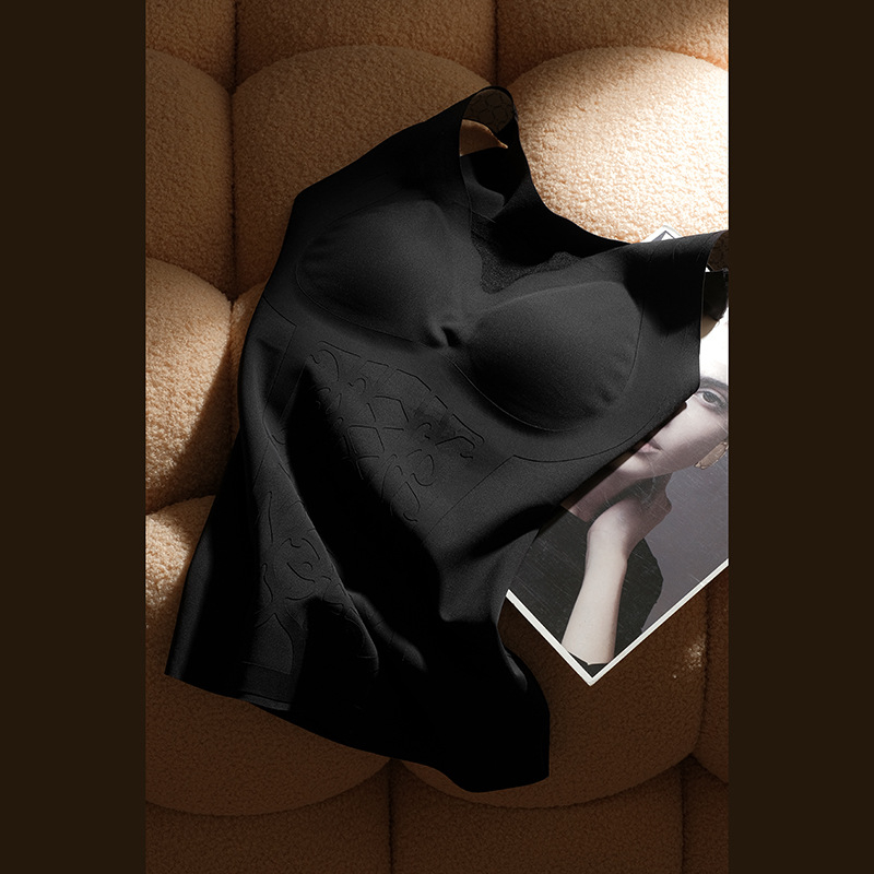 Vesta de modelare pentru femei, cu inserții încorporate pentru sân, top camisole intern pentru purtare peste haine, croială slim, amestec nylon-spandex, toamnă 2025