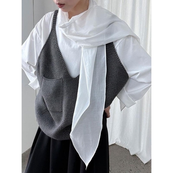 Vestă din plasă, croială în formă de A, bretele detașabile, Primăvara 2025